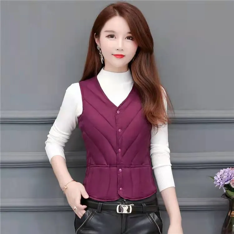 新款马甲女士短款内穿加厚贴身马夹坎肩秋冬修身显瘦保暖内胆背心