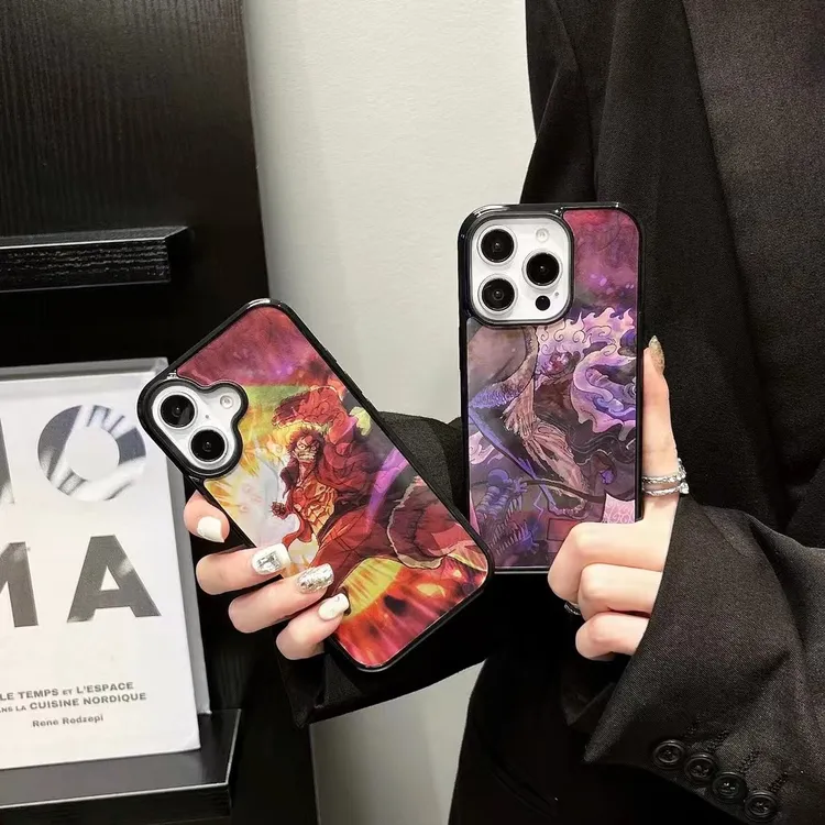 路飞3D变图磁吸苹果手机壳 适用iPhone12-16plus promax 动画漫画