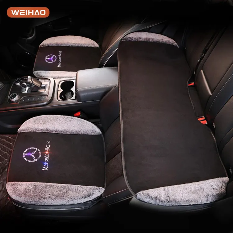 秋冬季汽车座垫车载毛绒坐垫座椅垫冬天防寒保暖防滑通用车垫全套