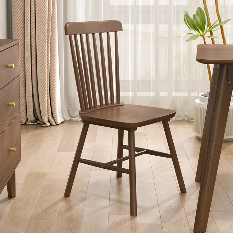 木屋记北欧温莎椅轻奢椅现代简约家用凳子靠背椅餐桌实木椅子中式