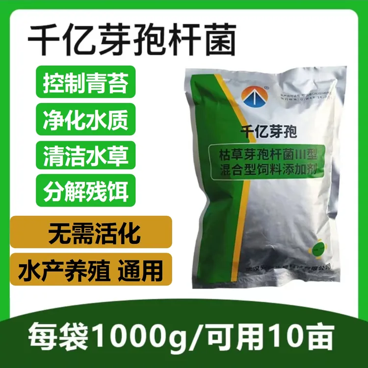水产养殖通用千亿芽孢杆菌净化水质强力分解有机质一袋10亩