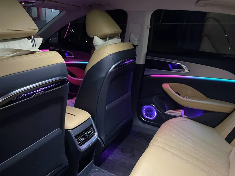 23款红旗H5/H6流光动态氛围灯 替换完美中控+专用靠背(H5)幻彩
