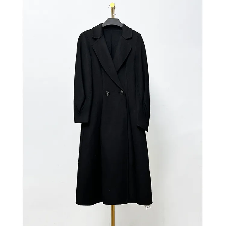 秋冬新款简约宽松毛呢外套 阿A8215F