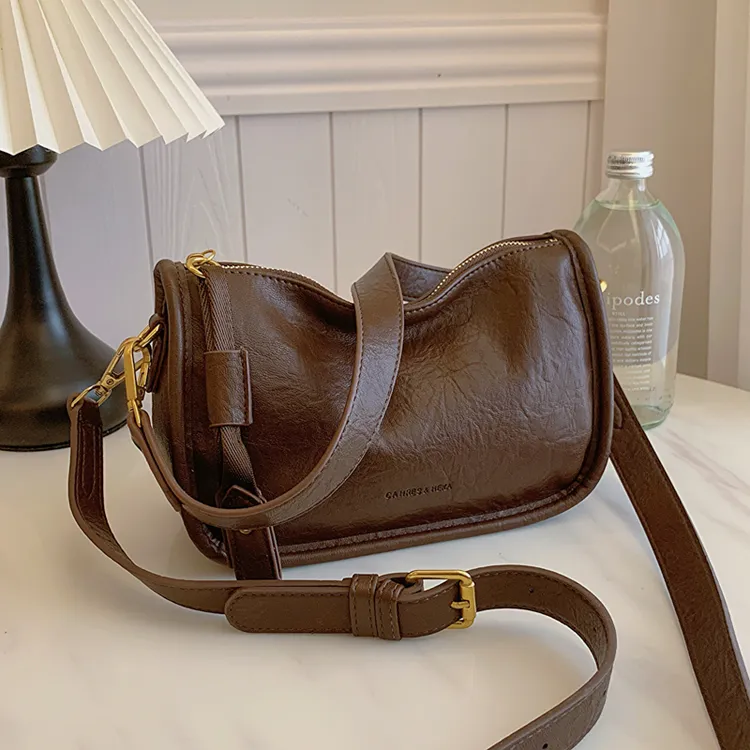 美拉德复古包包女2025新款网红爆款托特包小众时尚百搭单肩斜挎包商品图