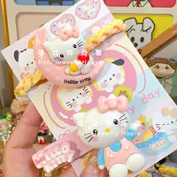 【浮力：5.99Kitty发绳发夹套装】卡通发饰创意旋转款网红发夹发绳