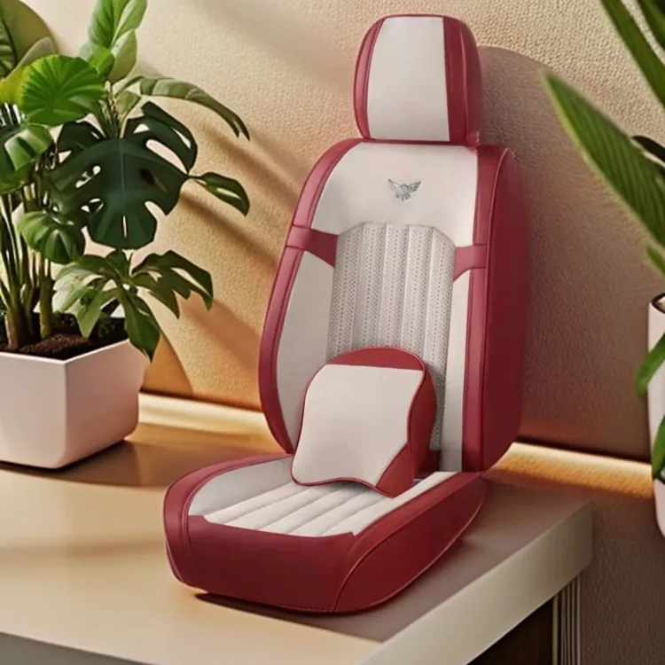 鑫款纳帕皮拉姆棉五座通用坐垫透气舒适汽车坐垫