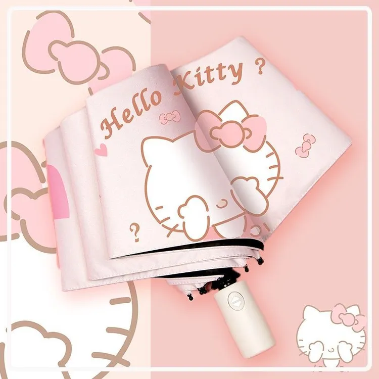 hellokitty雨伞ins女可爱日系三丽鸥KT猫晴雨两用太阳伞防紫外线