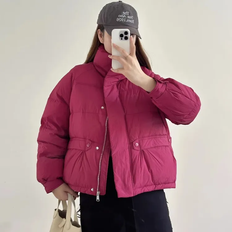 短款立领棉衣棉服女2025冬季新款休闲百搭保暖加厚外套棉袄时尚女