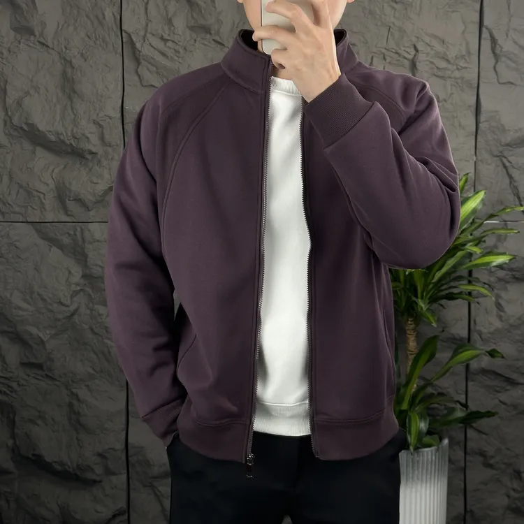 无品牌新款高级感立领外套男韩版宽松时尚百搭休闲运动上衣5807-1