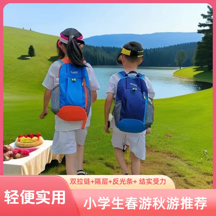 儿童春游研学轻便背包6-12岁小学生初中男女童出游双肩包补课书包