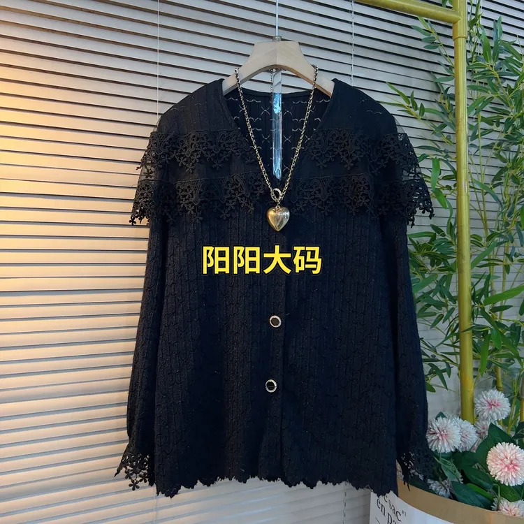 6528胖妹妹时尚气质减龄百搭款纯色披肩领经典设计感长袖显瘦开衫