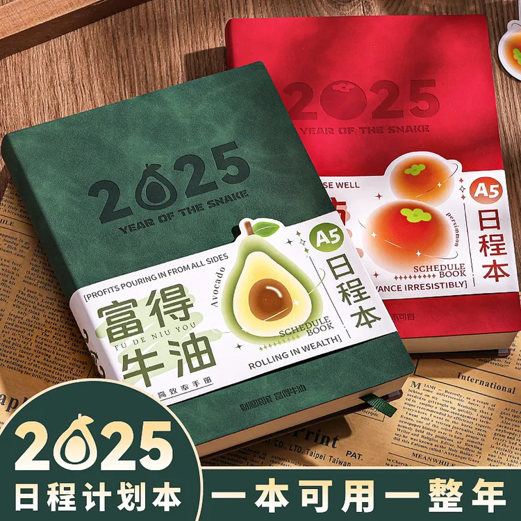 2025年新款日程本计划本一日一页时间效率手册工作日志时间管理