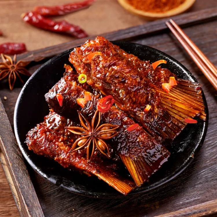 【厂家直发】创奇爆辣香辣鱼尾巴鱼块湖南特产解馋即食小吃100g/包