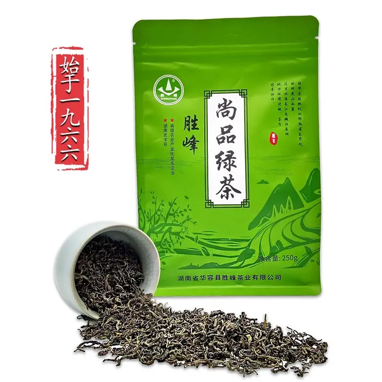 胜峰尚品绿茶明前特级云雾鲜嫩春茶2025年新茶板栗香袋装湖南茶叶