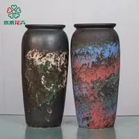 云南木木花卉高端陶瓷泼墨复古风花瓶 简约家用花卉插花桌面摆放