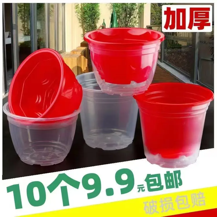 自动吸水懒人花盆室内阳台客厅绿萝盆栽双层水培塑料储水盆送棉绳