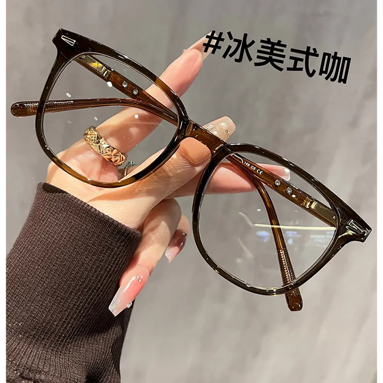 炫莎高品质护目防蓝光老花镜女式玳瑁大框时尚显年轻2024时髦精致