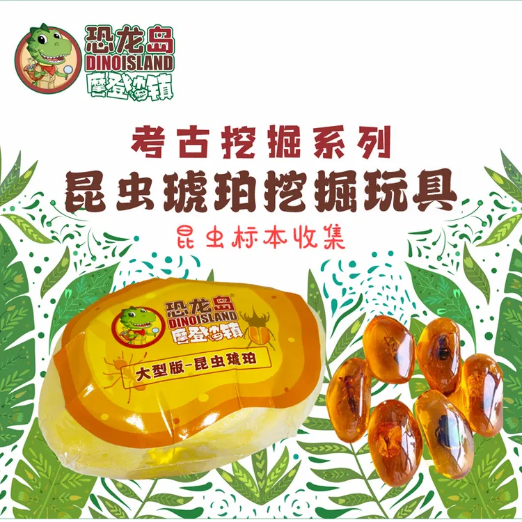 超大昆虫琥珀标本挖掘科普益智考古体验套装自然启蒙认知学习送礼商品图