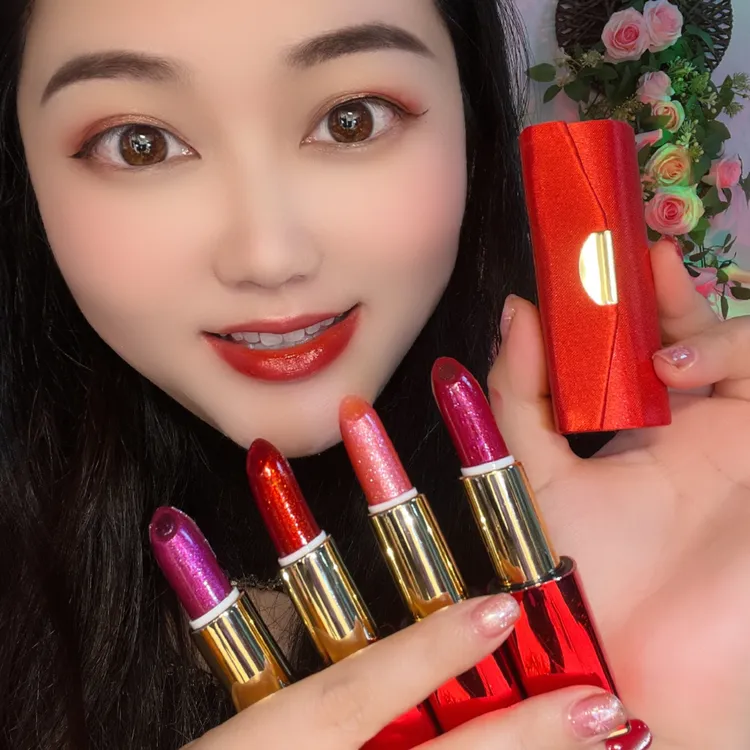 夹心口红【靓】不掉色温感不沾杯滋润