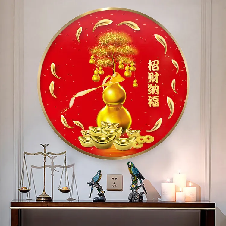 手工贴钻十字绣客厅葫芦2025年新款钻石画满钻珠绣圆形中式钻石绣