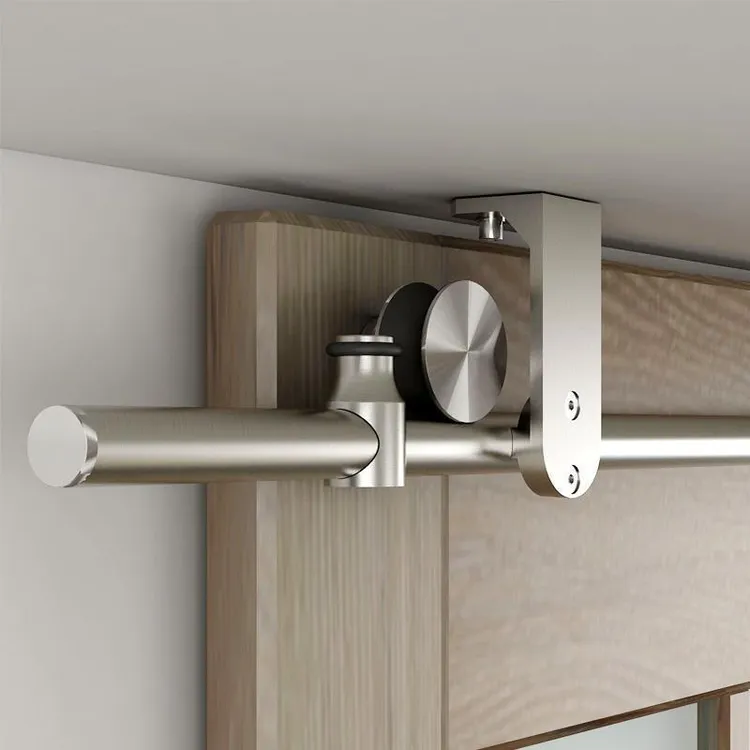 谷仓门吊轨天花板谷仓门吊轨室内推拉移门木门滑道五金吊轮带配件