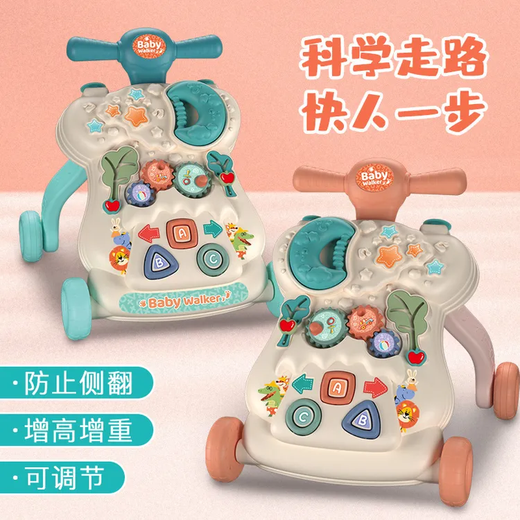 宝宝早教玩具学步车防O型腿婴儿助步车0-18个月带音乐可调速推车