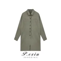 PanYiXiu/潘依绣夏季新款复古休闲工装长袖宽松显瘦连体裤W-61467