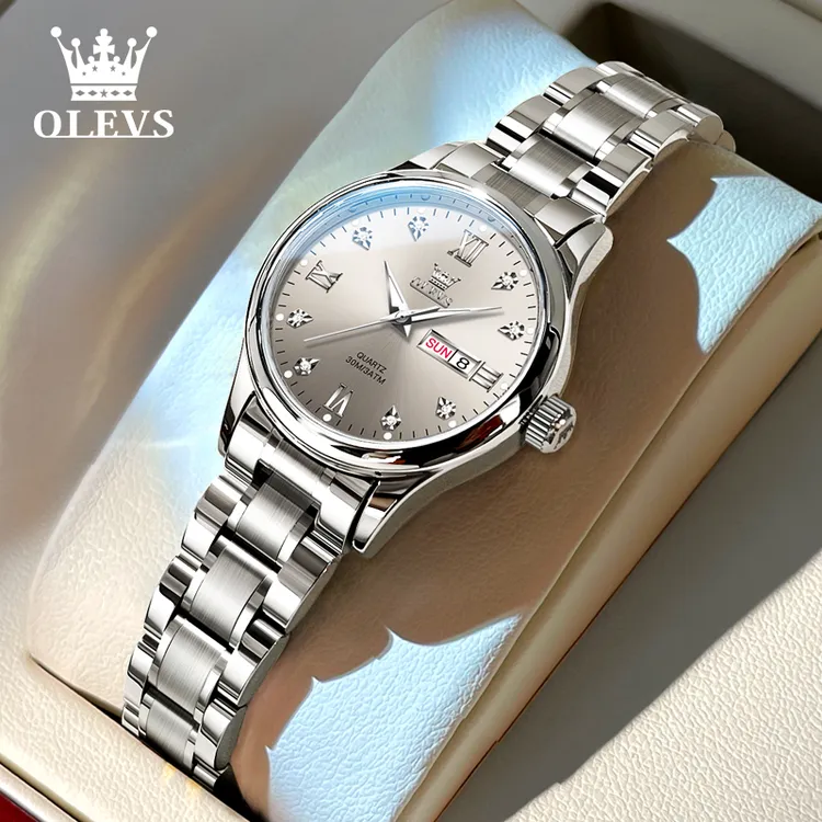 【张智霖代言】欧利时女士手表时尚潮流全自动石英腕表气质防水7034