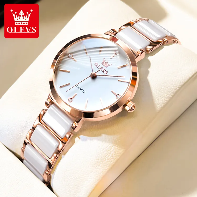 【张智霖代言】欧利时手表女士简约气质石英手表轻奢女表5877