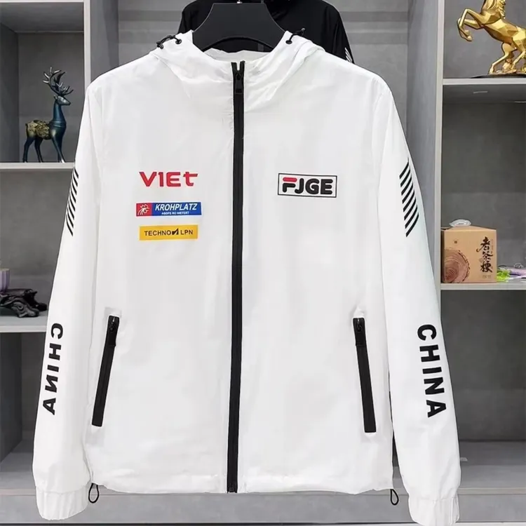 2024早秋季百搭男女同款夹克男士防风连帽透气修身休闲男外套21