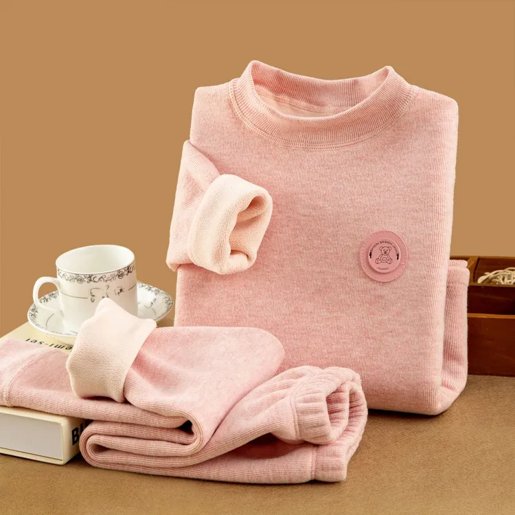 儿童保暖内衣加绒加厚秋冬男童女童冬季秋衣秋裤打底套装宝宝睡衣