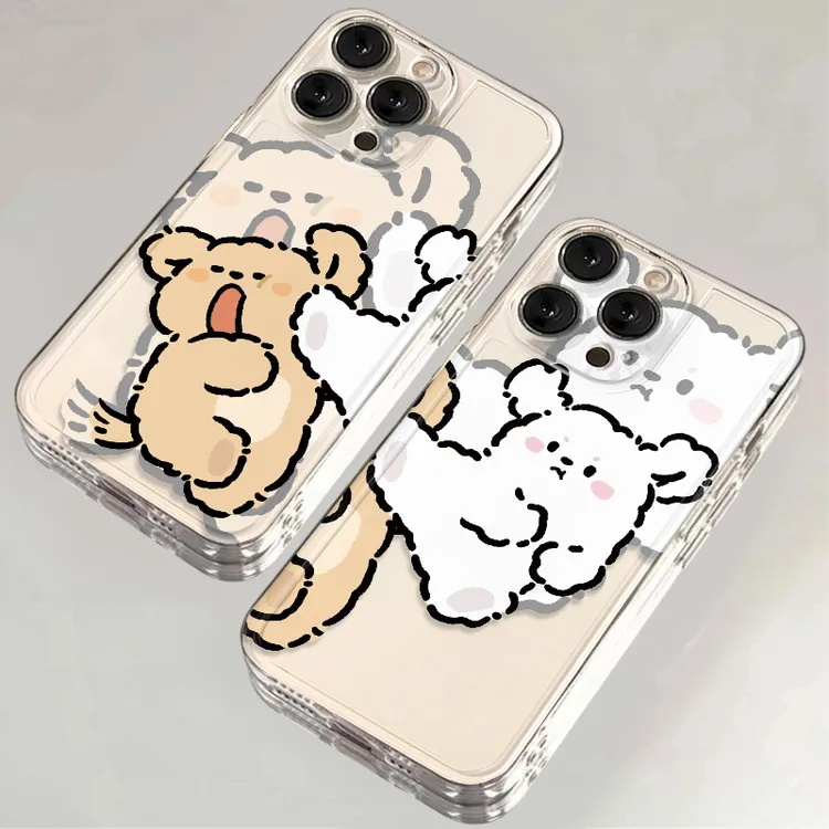 情侣搞怪小狗iPhone15手机壳苹果14/13卡通12/11华为OPPO小米VIVO