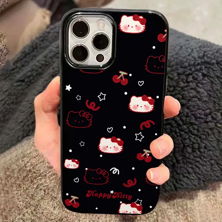 夏屿乐ins满屏樱桃KT适用iPhone15promax苹果13手机壳14/11可爱12