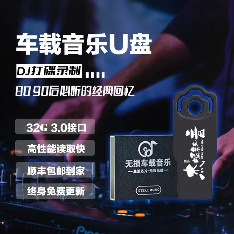 DJAK独家高端私人定制车载U盘32G1.0终身更新 顺丰包邮