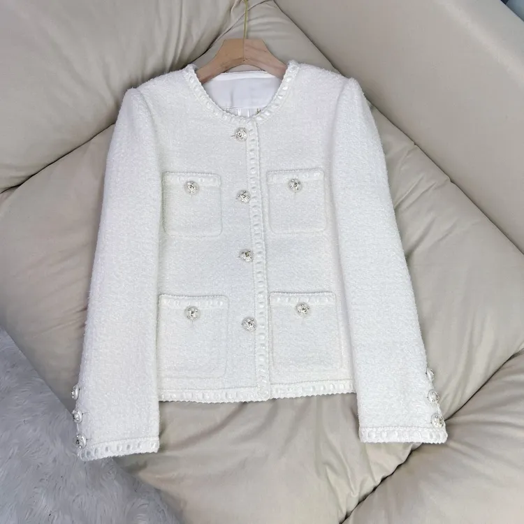 白色罗马 小香风外套 70359