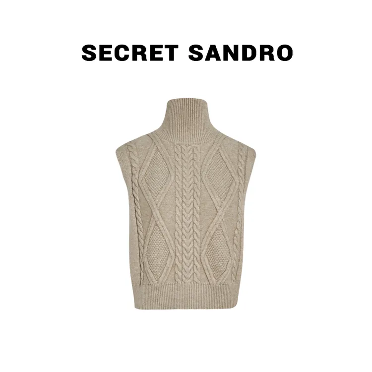 【双面马甲】【多娜&Secret Sandro粉丝专享】 毛衫马甲 M63213920Y