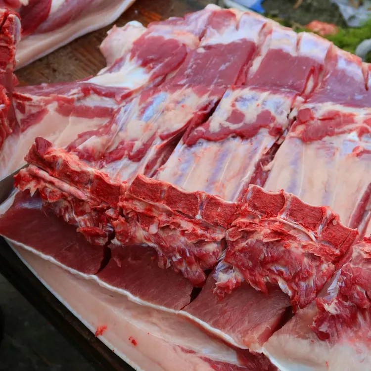 D正宗高山农家杂草粮食喂养土猪新鲜土猪肉1