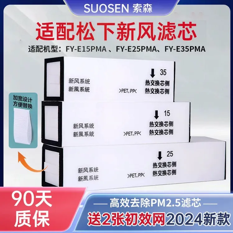 适配松下新风过滤网全热交换系统FY- E15/25/35PMA新风滤芯PM2.5
