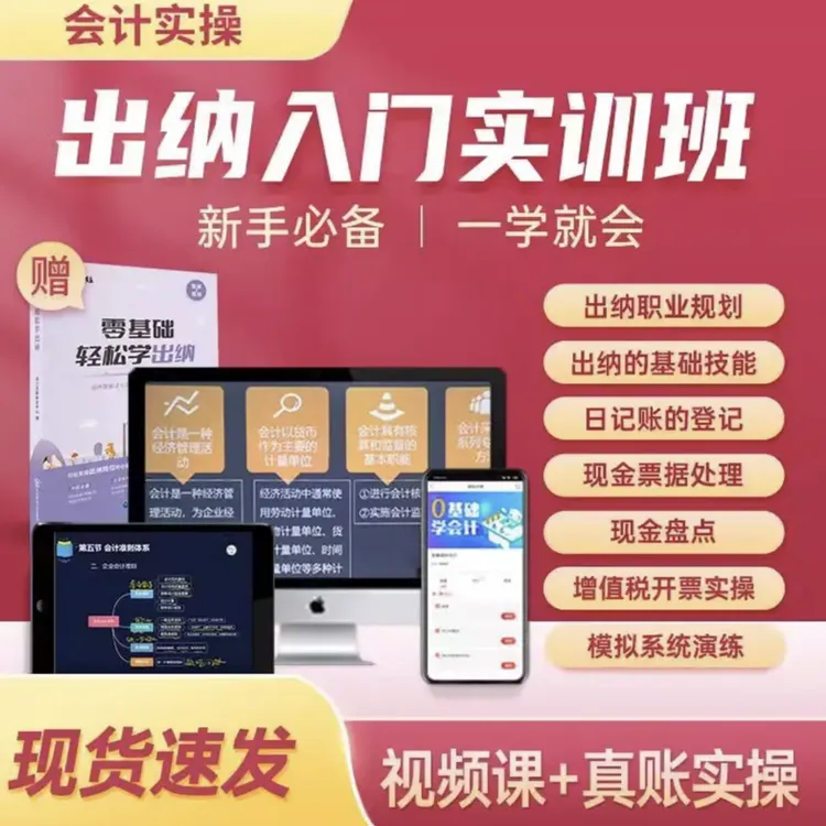 零基础学习出纳实操书+课新手出纳自学入门上岗工作流程必备