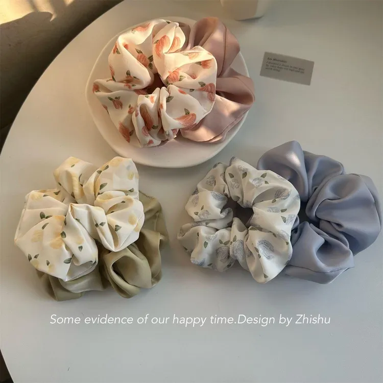 韩系清新大肠圈2024春夏季新款气质肥肠发圈简约扎头绳女发饰头饰