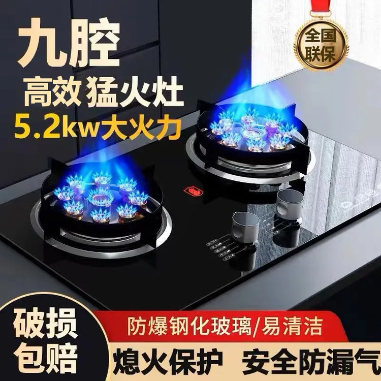 兴旺好太太家用燃气灶煤气灶双灶两用九腔猛火燃气灶液化气天然气