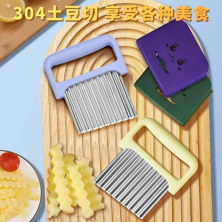 304狼牙土豆刀具花式薯条刀商用加厚波浪刀多功能波纹刀切菜神器