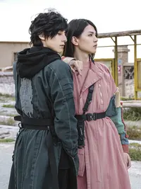 道定汉服五行帆布版唐制圆领袍 拼接原创男款中国风新中式国潮