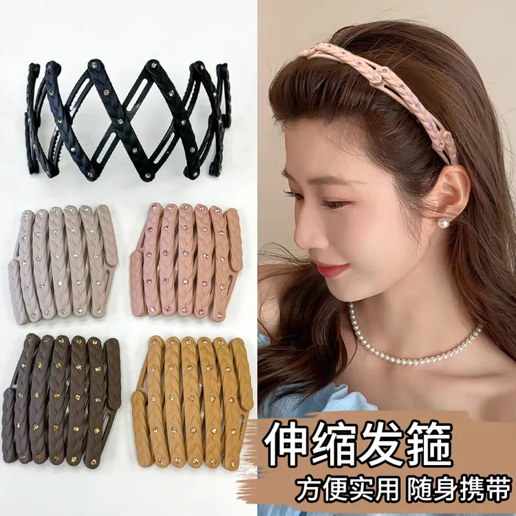 可伸缩旅行折叠发箍女2025新款压发圈头箍碎发卡洗脸专用发捆头饰