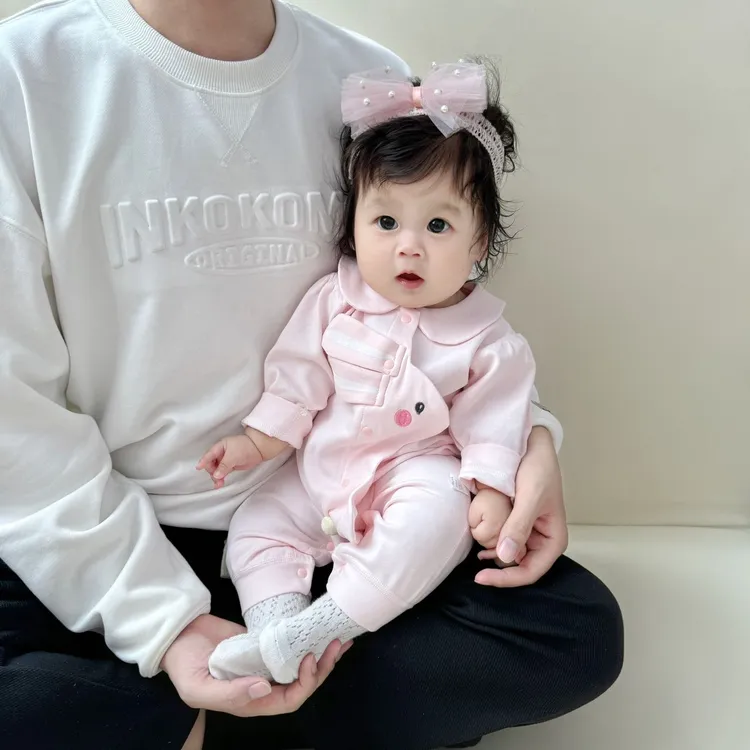 【新品】钓鱼猫兔子新生儿无骨亲肤连体衣婴幼儿四季男女宝宝哈衣