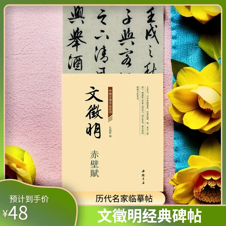 弘蕴轩历代名家名帖文征明赤壁赋行草折页装订易临摹赏析精美