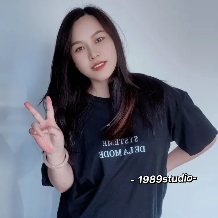 【501-580】夏季原创潮牌纯棉宽松正肩多巴胺百搭女短袖