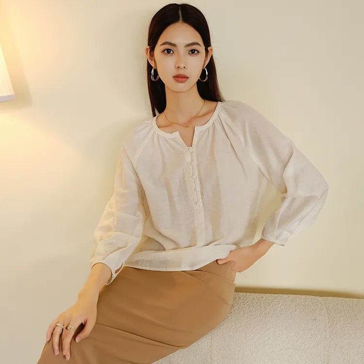 晚白【粉丝专享】上衣衬衫女24090450
