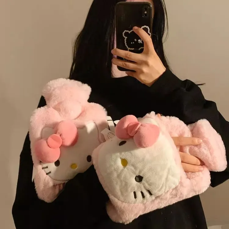 可爱三丽鸥hellokitty注水热水袋大号卡通灌水暖水袋暖宝宝敷肚子
