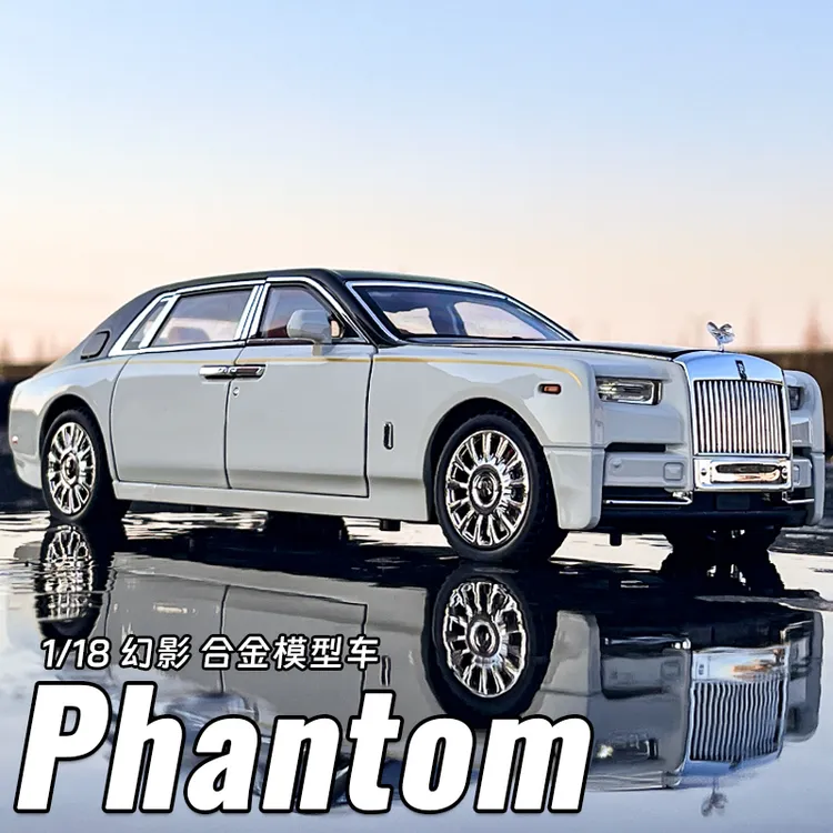 大号劳斯莱斯幻影合金车模声光回力男孩玩具仿真汽车模型收藏摆件